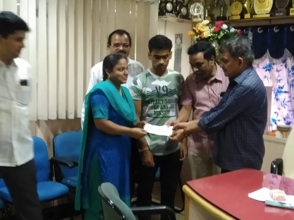 Admission Fee & Tution paid to a medical student & PG student with the support of employees of LIC of India, Vijayawada