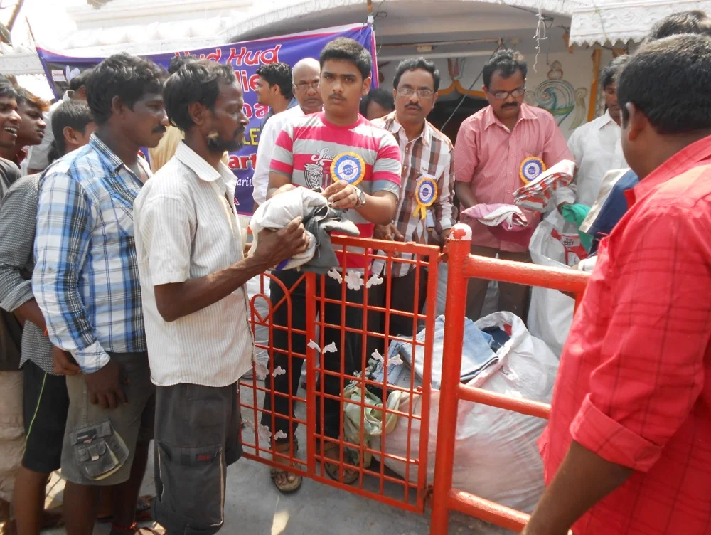 HUD-HUD SUPER CYCLONE RELIEF CAMP at Jalaripeta, Visakhapatnam.